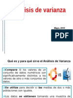 Analisis de Varianza