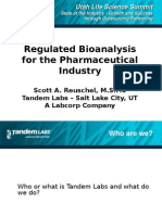 Scott Reuschel TANDEM LABS - Regulated Bioanlysis For The Pharmaceutical Industry