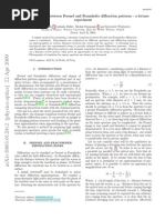 Differences Between Fresnel and Fraunhofer Diffraction Patterns