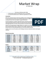 Market Wrap: 16 October 2015