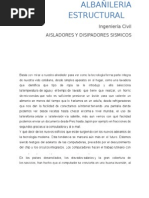 MONOGRAFIA Aisladores y Disipadores Sismicos 1