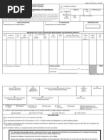 U.S. Customs Form: CBP Form 7552 - Delivery Certificate For Purposes of Drawback