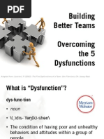 Building Better Teams Overcoming The 5 Dysfunctions