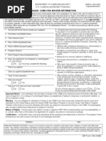 U.S. Customs Form: CBP Form I-736 - Guam-CNMI Visa Waiver Information