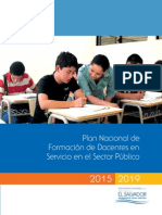 Plan Nacional de Formacion Docente