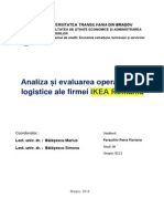 Analiza Si Evaluarea Operatiunilor Logistice Ale Firmei IKEA