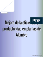 Mejora de La Productividad en Las Plantas de Alambre