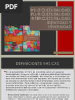 Multiculturalidad Pluriculturalidad Interculturalidad y Diversidad