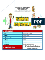 Modelo de Sesión de Ciencia y Ambiente - El Sonido