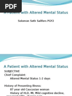 A Patient With Altered Mental Status