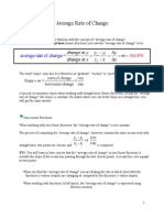 Average Rate of Change