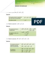 Algebra Operaciones Combinadas Con Radicales