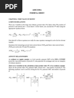 ADM 2350A Formula Sheet