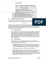 Module 2: Basic Principles of Energy: 2.1 Energy and Its Various Forms