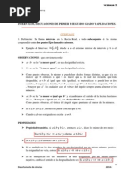 Inecuaciones de Primer y Segundo Grado