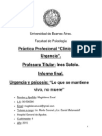 Informe Final Clinica de La Urgencai