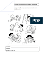 Fichas para Trabajar Control de Impulsos en Preescolar