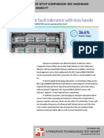 Fault Tolerance Ease of Setup Comparison: NEC Hardware-Based FT vs. Software-Based FT