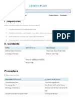 Sample Detailed Lesson Plan in English