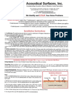 Acoustical Surfaces, Inc.: Installation Instructions