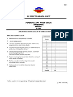 Matematik Akhir Tahun Darjah 3 2014