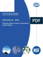 Nsf/ansi 61-2013