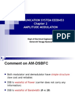 Communication System Eeeb453 Amplitude Modulation: Dept of Electrical Engineering Universiti Tenaga Nasional