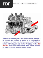 CUERPO de Válvulas Ford 4F27E