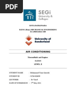 (CARNOT CYCLE) Lab Report On Cooling and Heating Effects in An Air Conditioning System