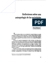 Paula Montero - Reflexiones Sobre Una Antropología de Las Sociedades Complejas