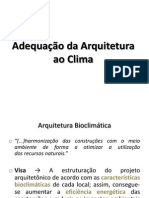 Arquitetura Ao Clima