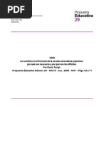 Terigi Flavia - 2008 - Los Cambios en El Formato de La Escuela Secundaria Argentina Por Qué Son Necesarios Por Qué Son Tan Difíciles PDF