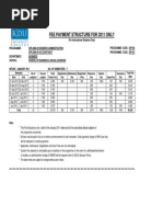 Fee Payment Structure For 2011 Only