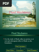 Fluid Mechanics: 4 Semester BS Mechanical Engineering (2009-2013)