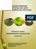 Pedoman Teknis Pengembangan Tanaman Teh