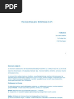 Procesos Clinicos en La Gestion Local