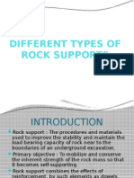 Types of Rock Supports in Design of Underground Structures