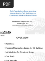 Piled Raft Foundation For High Rise Buildings