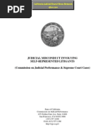 CJP Self-Represented Litigants Compendium: Judicial Misconduct Involving Self-Represented Litigants - California Code of Judicial Ethics - California Commission on Judicial Performance Director Victoria B. Henley Chief Counsel - California Supreme Court Chief Justice Tani Cantil-Sakauye, Justice Mariano-Florentino Cuellar, Justice Ming Chin, Justice Carol Corrigan, Justice Kathryn Werdegar, Justice Goodwin Liu, Justice Leondra Kruger Supreme Court - Judicial Council of California Chair Tani G. Cantil-Sakauye - CJP San Francisco