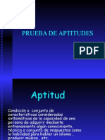 Prueba de Aptitudes Instrumentos