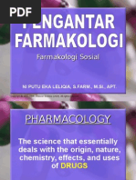 Farmakologi Sosial Pengantar Farmakologi 2013