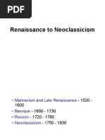 Lecture 12 Renaissance To Neoclassicism