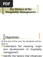 Introduction To Hospitality Management