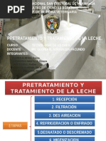 Pretratamiento y Tratamiento de La Leche