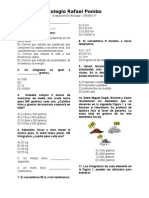 Examen de Química Grado Sexto