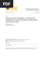 Estill Voice Training The Key To Holistic Voice and Speech Training