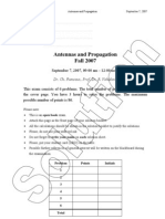 Final Exam Antenna 2007