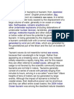 Japanese /tsu N Mi/ Ɑ Large Lake Earthquakes Volcanic Eruptions Underwater Explosions Nuclear Devices Glacier Calvings Meteorite Impacts