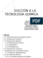 Introducción A La Tecnología Química