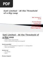 Gati Limited - at The Threshold of A Big Leap